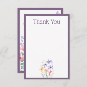 Butterflies & Blooms Thank You Card