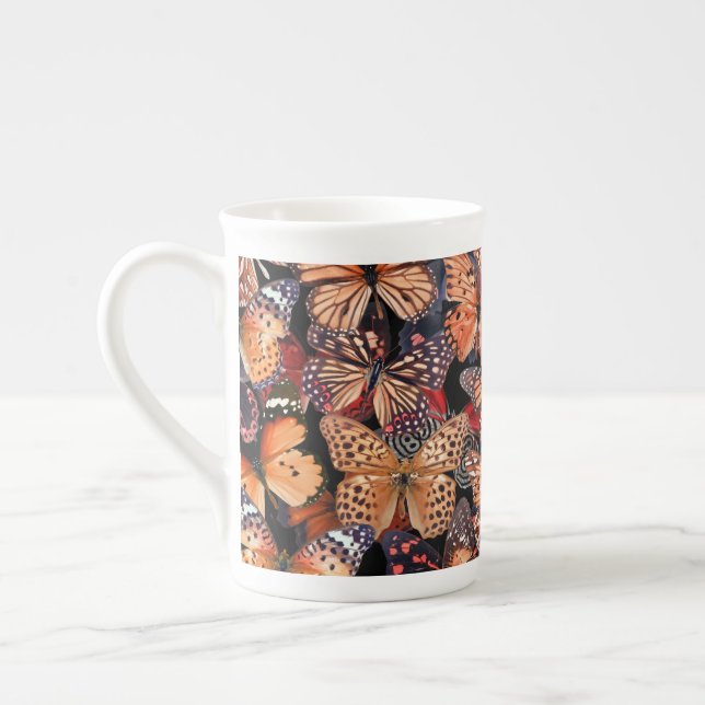 Butterflies Bone China Mug (Left)