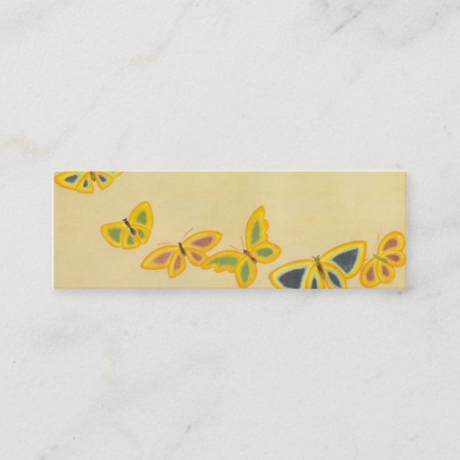 Butterflies - Bookmark Mini Business Card (Front)