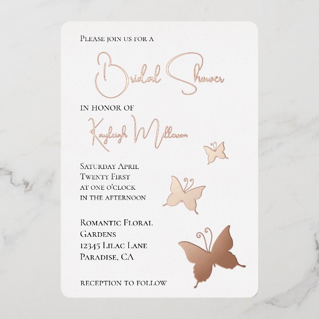 Butterflies Bridal Shower (Front)