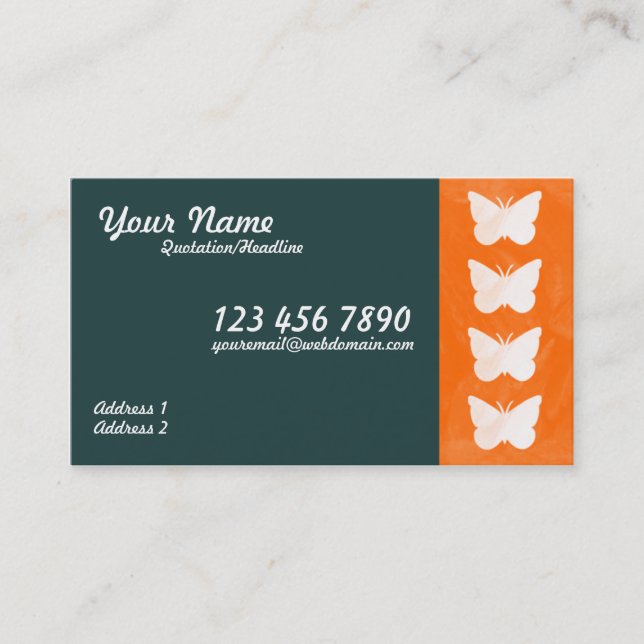 Butterflies Business Card (Front)
