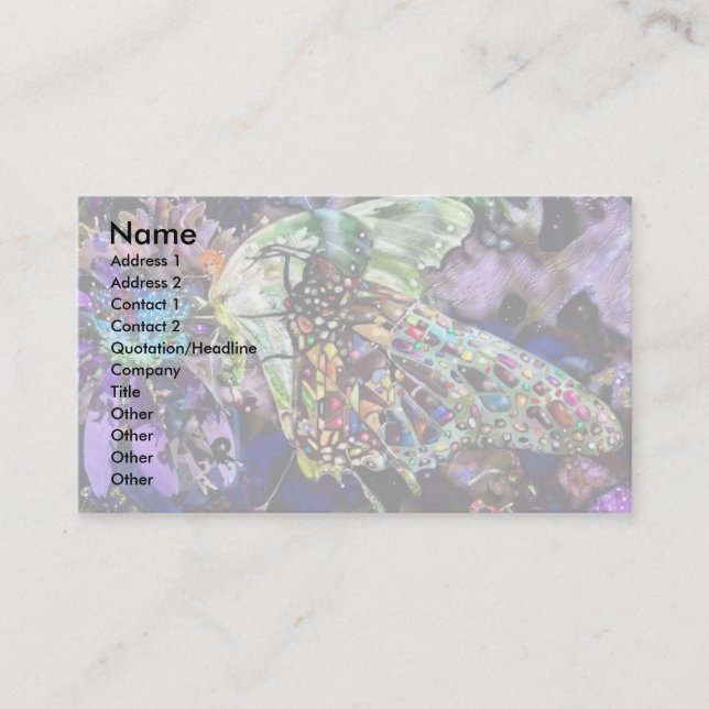Butterflies! Business Card (Front)