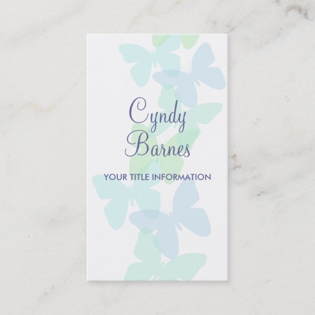 Butterflies Business Card (Front)
