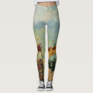 Butterflies by Odilon Redon Leggings