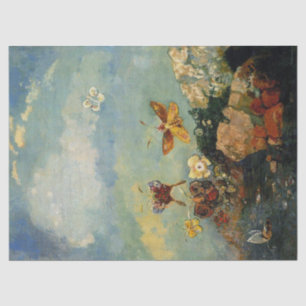 Butterflies by Odilon Redon Tissue Paper