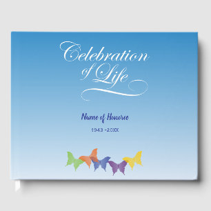 Butterflies Celebration of Life Memorial Guest Book