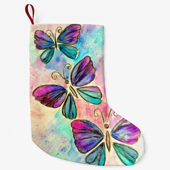 Butterflies Christmas Stocking (Front)