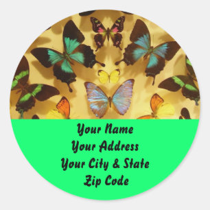 Butterflies Classic Round Sticker