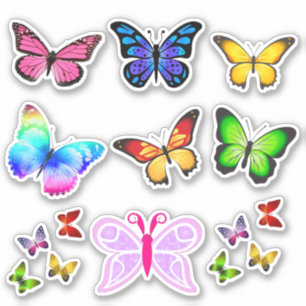 Butterflies Cut-Out Sticker Sheets