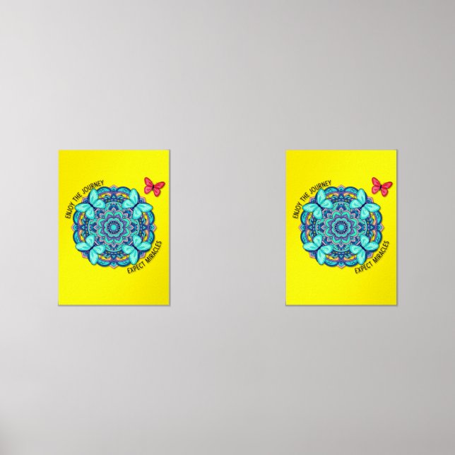 butterflies enjoy the jouney Wood Wall Art (Front)