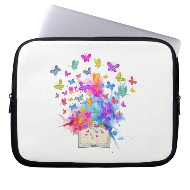 Butterflies explosion laptop sleeve (Front)