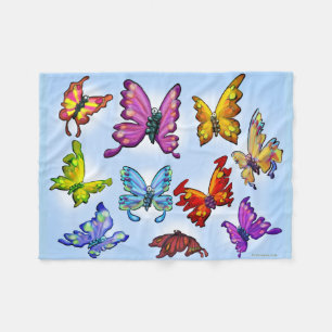 Butterflies Fleece Blanket