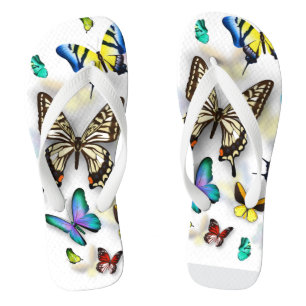 Butterflies Flip Flops