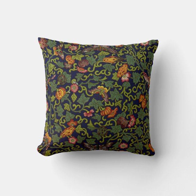 Butterflies & Flowers Cushion (Front)