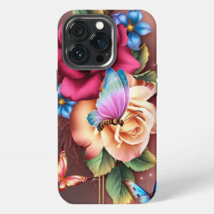 Butterflies & Flowers iPhone 13 Pro Case