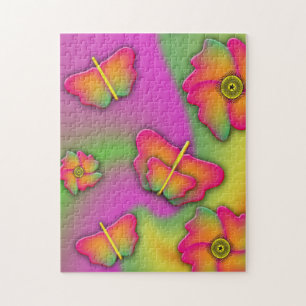 Butterflies & Flowers Jigsaw Puzzle