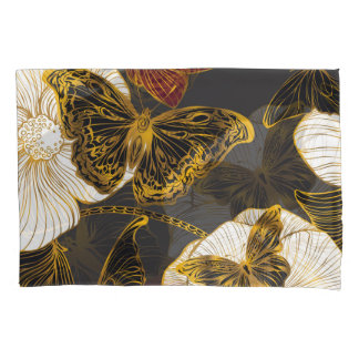Butterflies & Flowers: Spring Boho Pattern Pillowcase