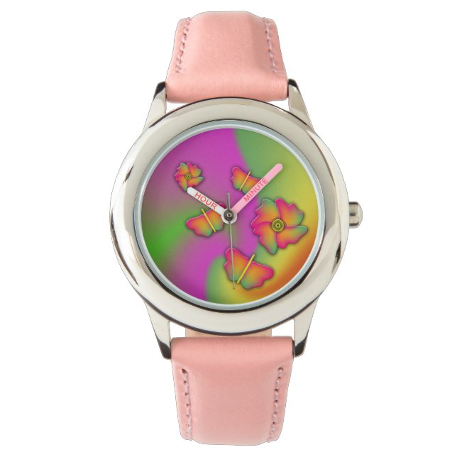 Butterflies & Flowers Watch (Front)