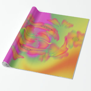 Butterflies & Flowers Wrapping Paper