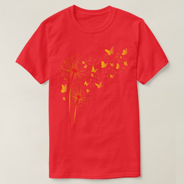 Butterflies FlowersButterfly Lover Entomology  T-Shirt (Design Front)
