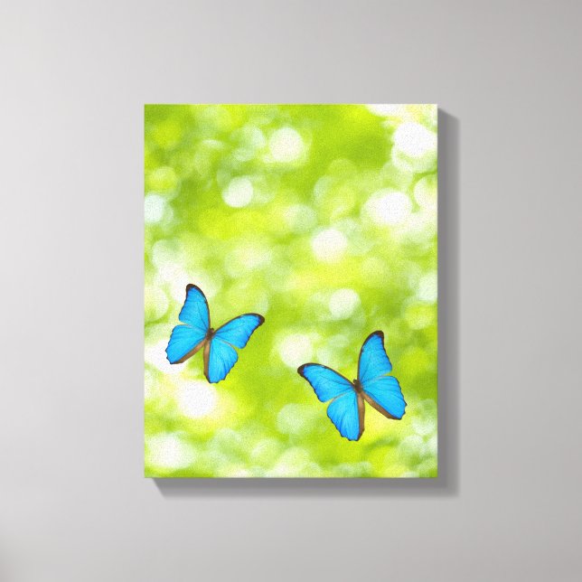 Butterflies flying canvas print (Front)