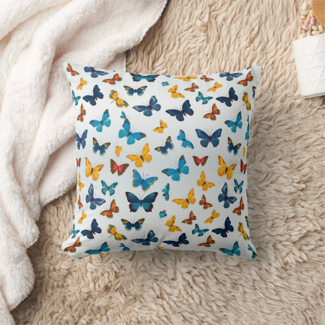 Butterflies Flying  Cushion (Blanket)