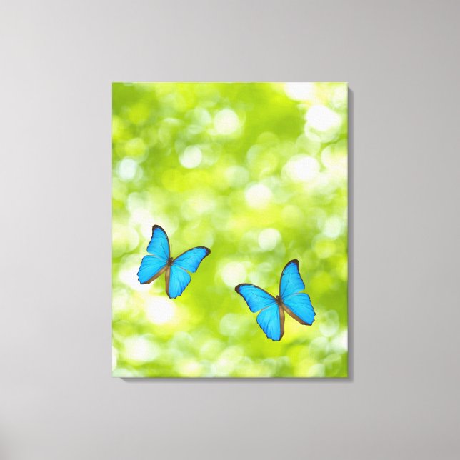 Butterflies flying, Digital Composite Canvas Print (Front)