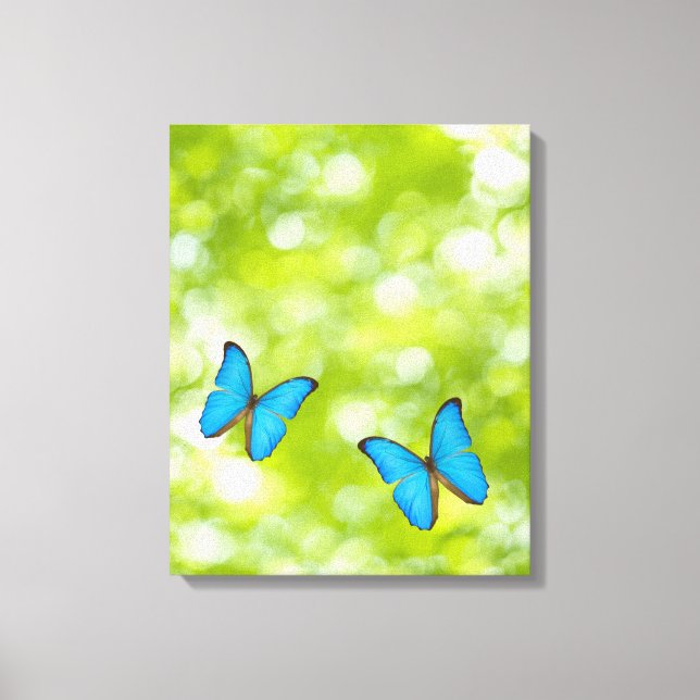 Butterflies flying, Digital Composite Canvas Print (Front)