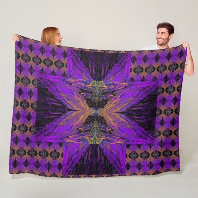 Butterflies For Anastacia 29 Fleece Blanket (In Situ)