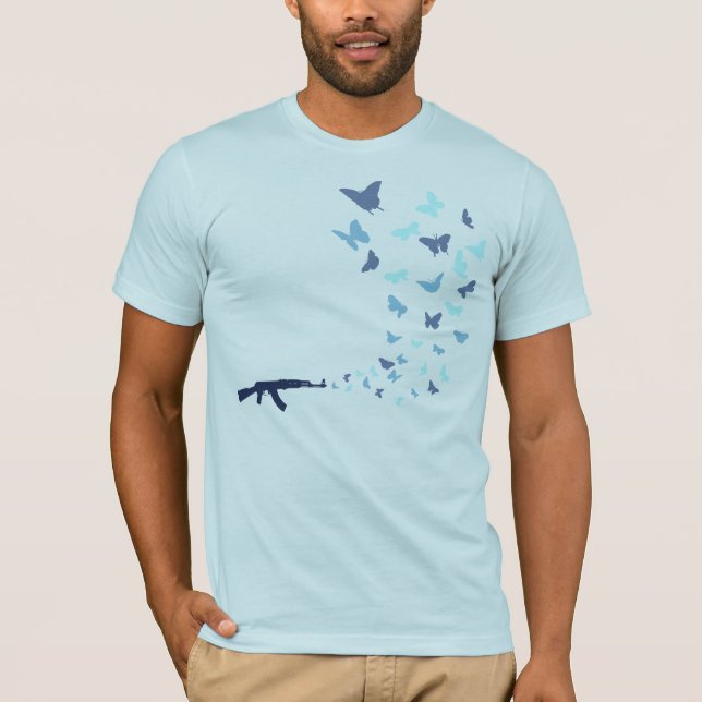 Butterflies for bullets T-Shirt (Front)