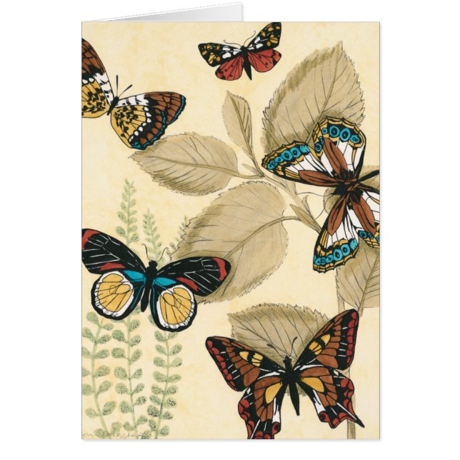 Butterflies Gliding Over Leaves (Front)