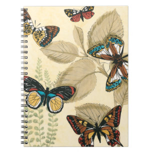 Butterflies Gliding Over Leaves Notebook