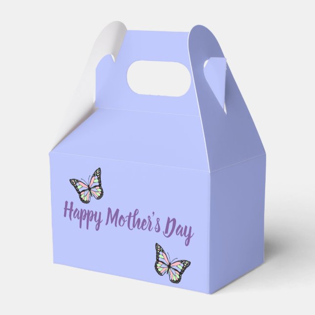 Butterflies Happy Mother's Day Favour Box (Back Side)
