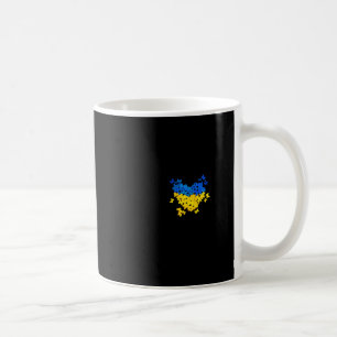 Butterflies Heart Ukraine Flag Ukrainian Ukrainian Coffee Mug