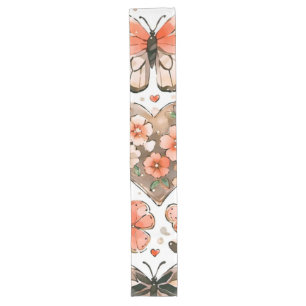 Butterflies, Hearts and Flowers Long Table Runner