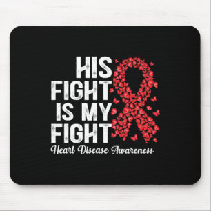 Butterflies His Fight Is My Fight Heart Disease Aw Mouse Mat