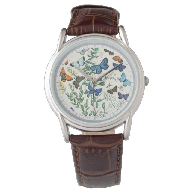 Butterflies Illustration on a Watch (Front)