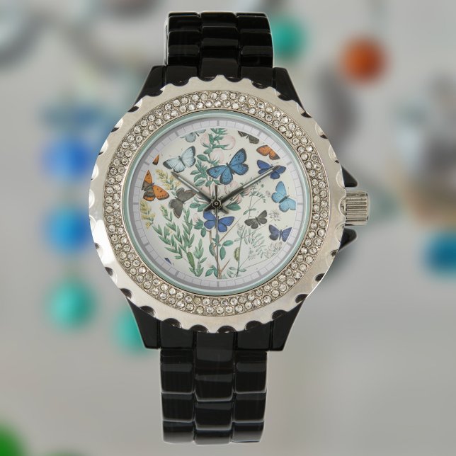 Butterflies Illustration on a Watch (Creator Uploaded)
