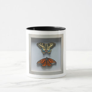 Butterflies 'in a frame' Entomology mug