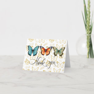 Butterflies in Bloom Thank You Card