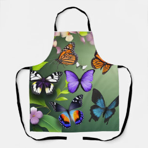 Butterflies in flight apron