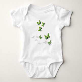 Butterflies in flight baby bodysuit