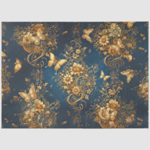 Butterflies in Flower Garden Decoupage Tissue Paper