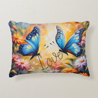 butterflies in love decorative cushion