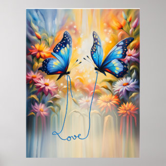 butterflies in love poster