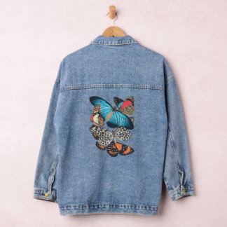 Butterflies in my back denim jacket