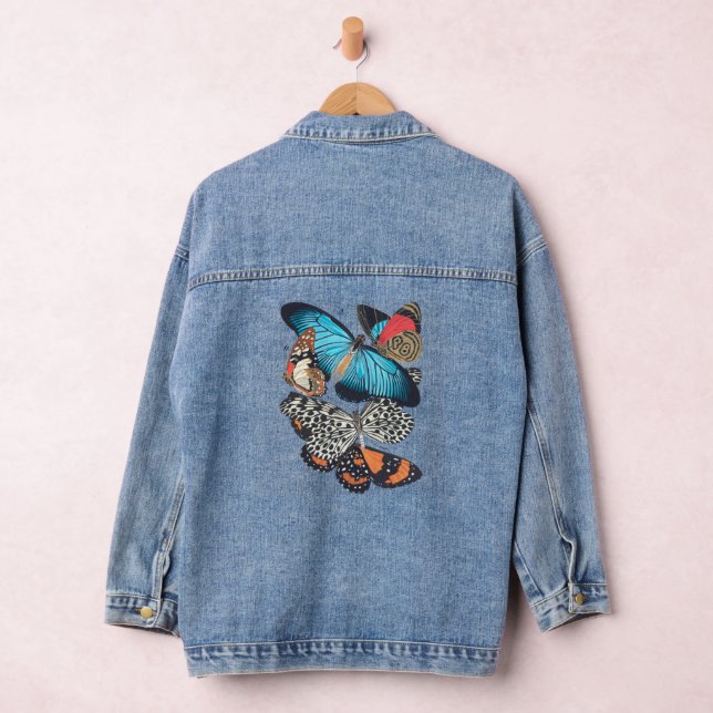 Butterflies in my back denim jacket (Hangar)