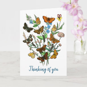 BUTTERFLIES IN NATURE CARD