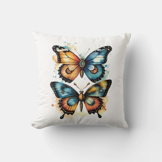 Butterflies In Nature Cushion (Front)