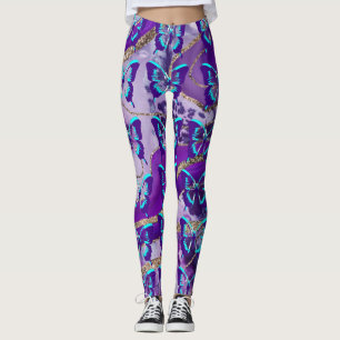Butterflies in Purple Leggings